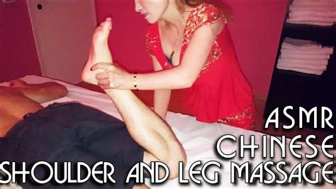 💆 Chinese Girl Shoulder And Leg Massage Asmr Video Youtube