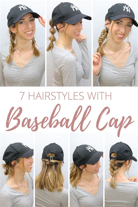 7 Baseball Cap Hairstyles Acconciature Con Berretto Da Baseball Acconciature Acconciatura