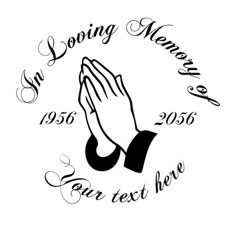 Tim created music that brought people together with timeless memories from all over the world. In Loving memory Praying Hands Decal - PhotoMal.com