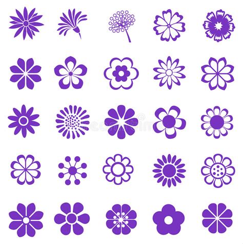 Simple Symbols Stock Vector Illustration Of Flower Spades 32691054