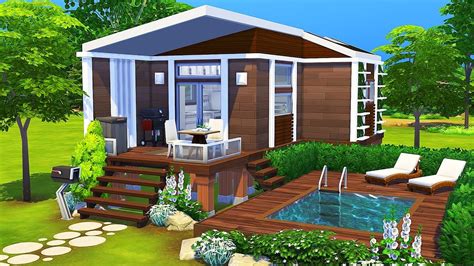 Luxurious Tiny House 🌲 The Sims 4 Speed Build Youtube