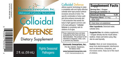 Colloidal Defense Colloidal For Immune Function Harmonic