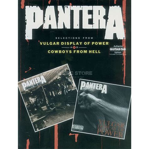 Alfred Music Pantera Vulgar Display Of Powercowboys From Hell Music