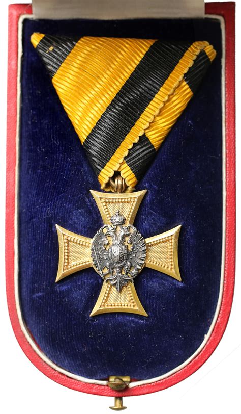 Austro Węgry Krzyż Za 25 Lat Służby Wojskowej Iii Klasa ZŁoto B
