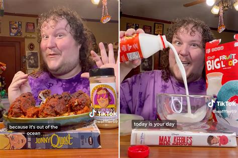 The TikTok star famously ate dead craving food at the age of 33