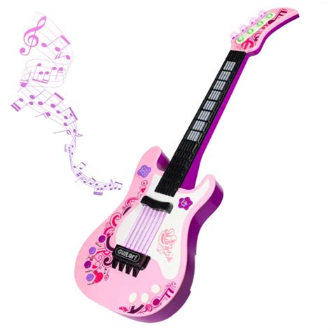 Kidplokio Kids Musical Toys Interactive Electronic Guitar Lights And