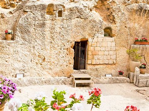 Now in the place where he was crucified, there was a garden; 'He is Risen': Watch Garden Tomb Easter Sunrise Service ...