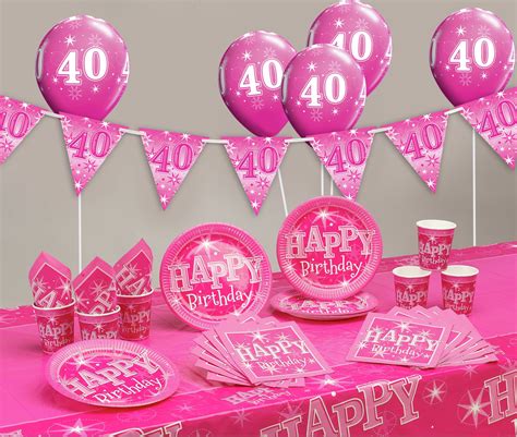 Pink Sparkle 40th Birthday Party Pack Reviews