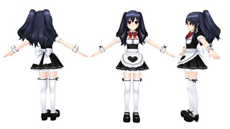 Mmd Maid Uni By Chocokobato On Deviantart