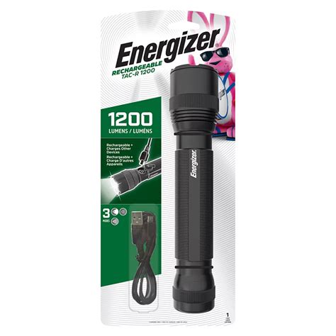Energizer 1200 Rechargeable Tactical Flashlight The Home Depot Canada