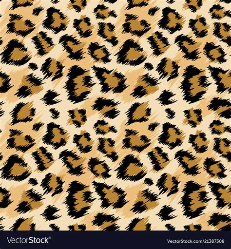 Fashionable Leopard Seamless Pattern Leopard Skin Vector Image