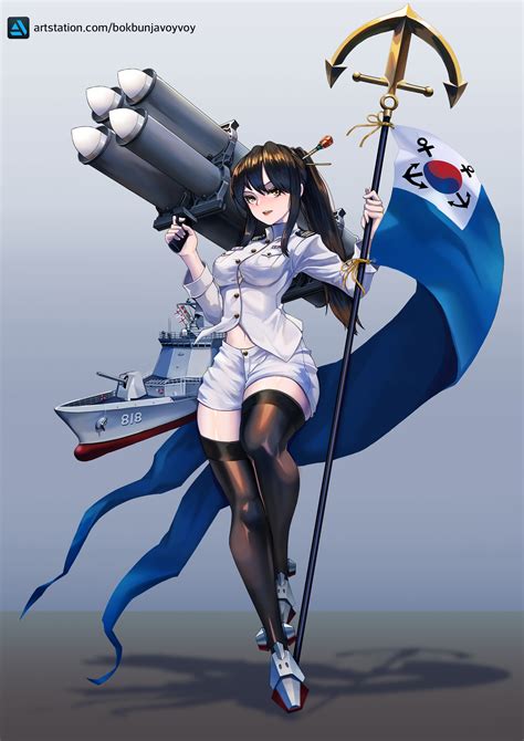 Artstation Warship Anime Girl 전함소녀