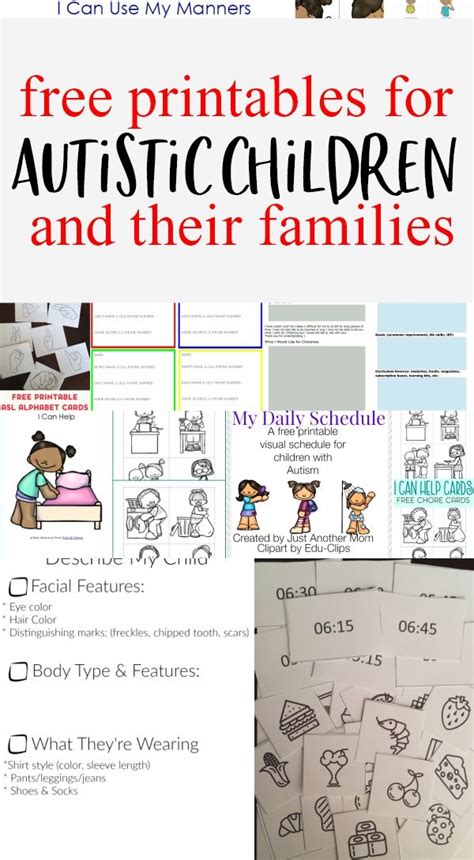 Worksheets For Autistic Preschoolers