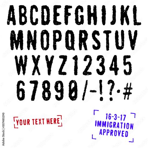 Rubber Stamp Font