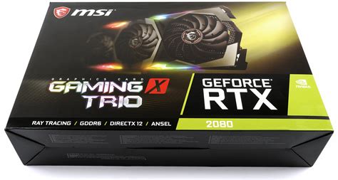 Msi Geforce Rtx 2080 Gaming X Trio Lab Unboxing And First Data Igor