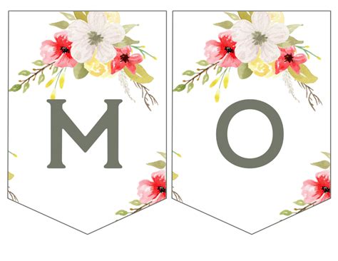 Mothers Day Banner Printable Paper Trail Design