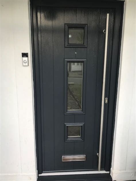 Anthracite Grey Solidor No1 Composite Door House Front Door Double