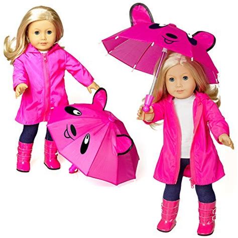 Emmas Heart Doll Clothes For 18 Inch American Girl Dolls Raincoat With Glow In The Dark Logo