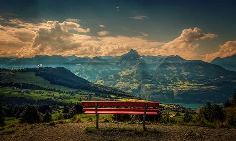 Fondos De Pantalla Suiza Fotografía De Paisaje Montañas Campos Cielo