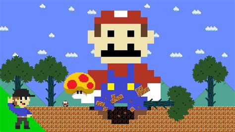 Level Up Mario Finds A Mega Mushroom But Never Stops Growing Youtube