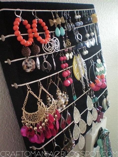 Jewelry Holder Out Of A Canvas Tutorial Lavish Style