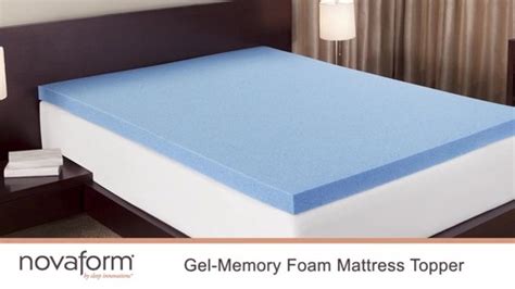 Mattress topper measures 3 inches thick, memory foam is resistant to dust mites and is naturally antimicrobial. Novaform® 3" Gel Memory Foam Mattress Topper » Welcome to ...