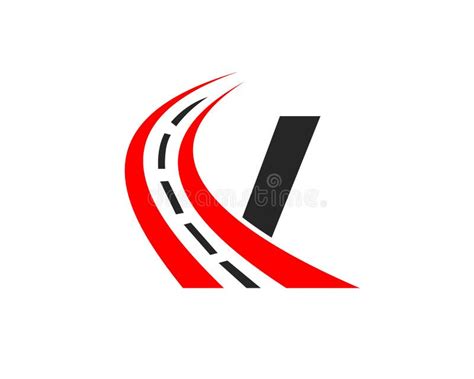 Transport Logo With V Letter Concept V Letter Road Logo Design