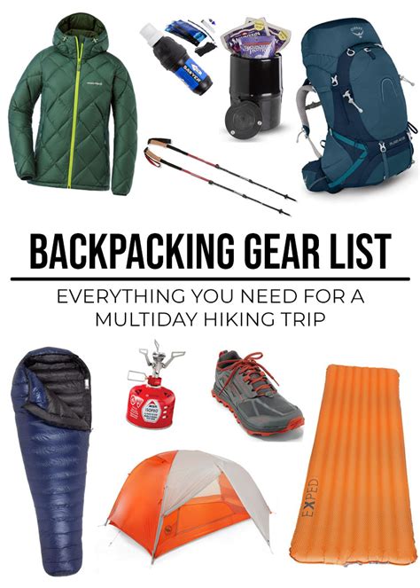 Backpacking Gear List What To Take For Overnight Backpacking Leave
