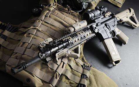 Man Made Assault Rifle Hd Wallpaper