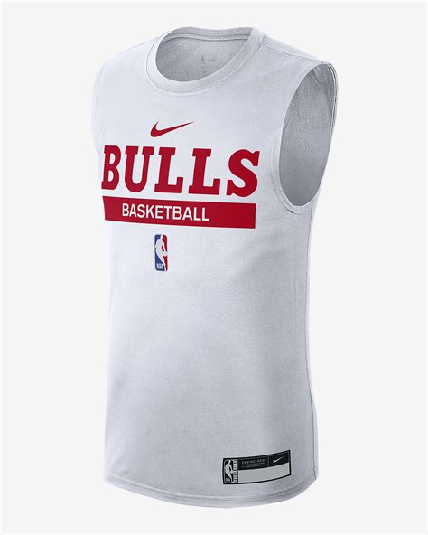 Chicago Bulls Mens Nike Dri Fit Nba Training Sleeveless T Shirt Nike Si