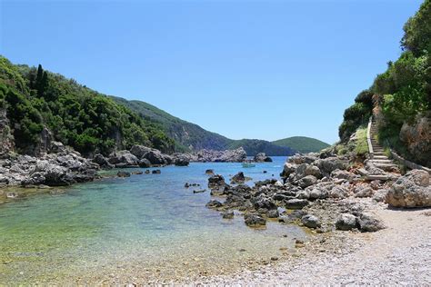 Seascape Of Corfu Island At Paradise Beach Of Liapades Greece