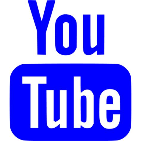 Blue Youtube Icon Free Blue Site Logo Icons