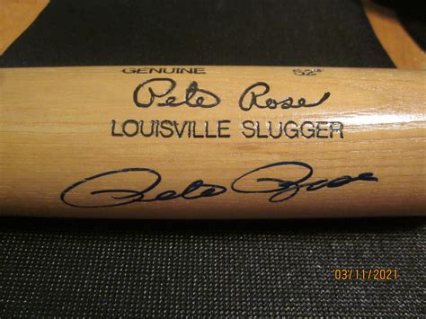 Pete Rose Autographed Bat Sportscards Plus