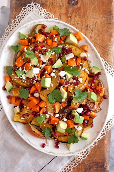 Roasted Sweet Potato And Acorn Squash Winter Salad Muy Bueno Cookbook