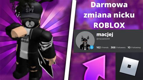 Darmowa zmiana Nicku w Roblox JUŻ JEST YouTube