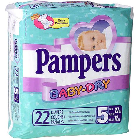 Pampers Baby Dry Diapers Size 5 22 Count Paper Products The Marketplace