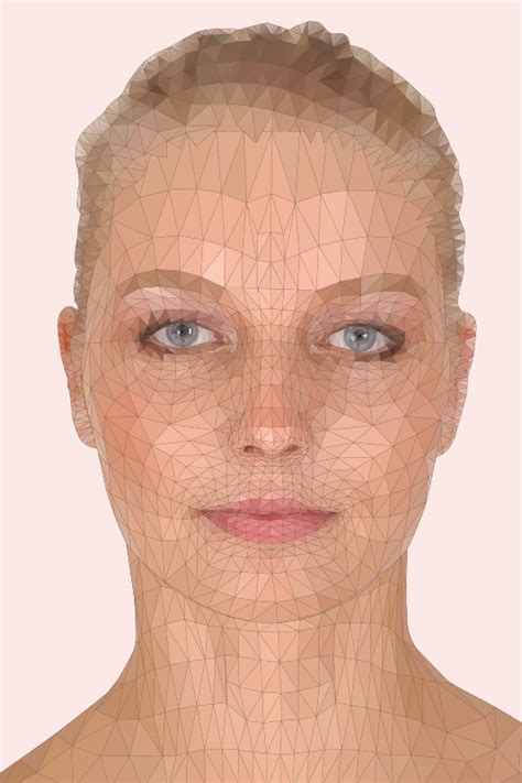 Woman Face Model Low Poly Art Openclipart