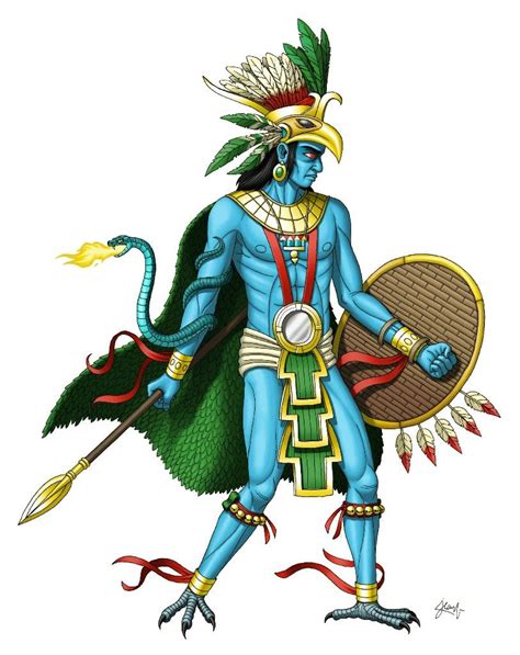 Huitzilpotzli Creature Artwork God Of War Legends And Myths