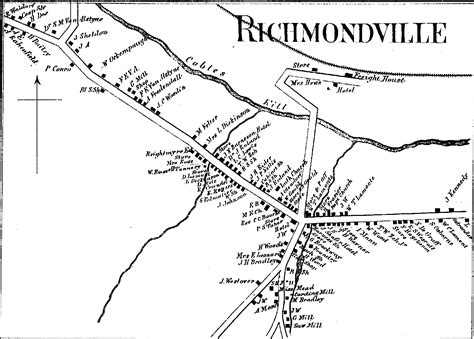 1866 Village Map Richmondville
