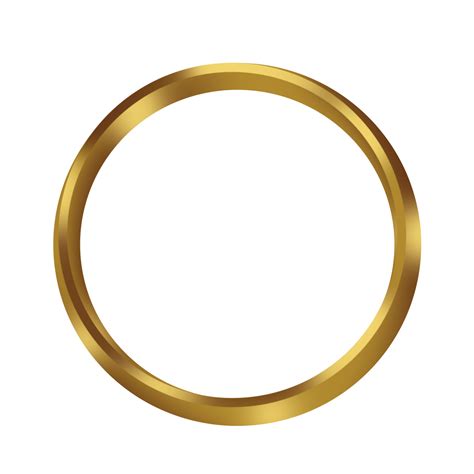 Circle Gold Frame 24281078 Png