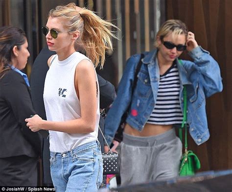 Miley Cyrus And Girlfriend Stella Maxwell Check Out Of Nyc Hotel