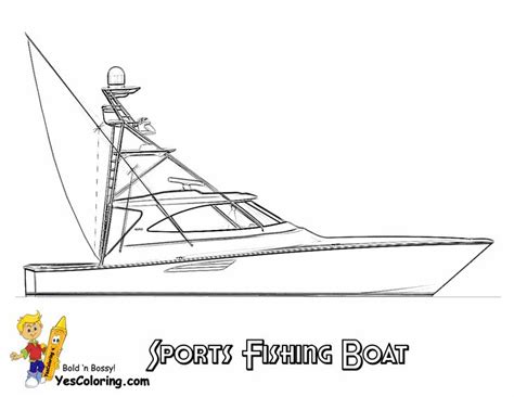 Mar 28, 2020 · you can boat coloring pages are blue, red, yellow, or different colors to paint these pictures. Sportfishing Boat Coloring Picture To Print At YesColoring ...