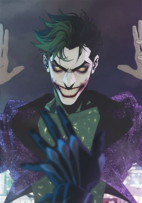 The Joker Is Holding His Hands Up In Front Of Him