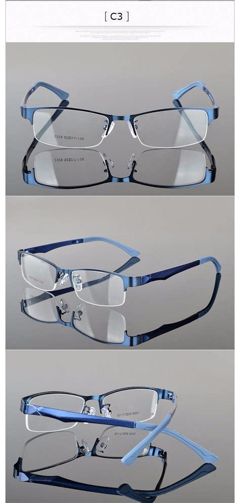 Reven Jate Half Rimless Eyeglasses Frame Optical Prescription Semi Rim Glasses Frame For Women S