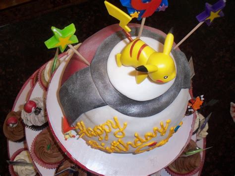 Pokemon Poke Ball Cake And Cupcake Tower