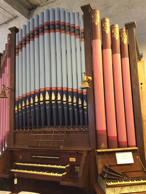 Pipe Organ With Colorful Pipes Estey Organ Museum