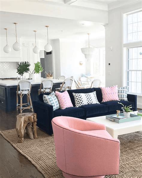 10 Blue And Pink Living Room Ideas Decoomo