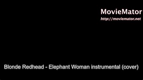 Blonde Redhead Elephant Woman Instrumental Cover Youtube