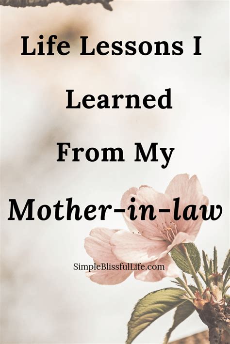 life lessons i learned from my mother in law simple blissful life