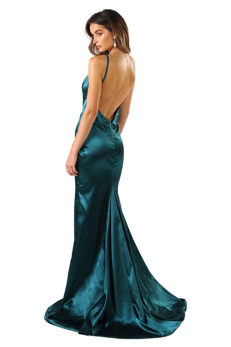 Download 34 Formal Emerald Green Silk Dress